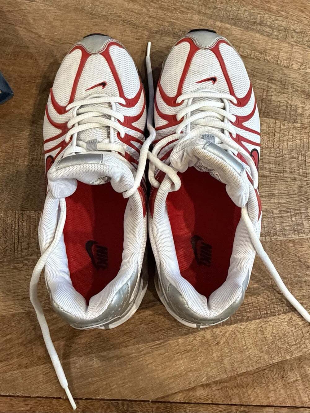 Vintage 2007 Nike Air Max Torch 5 SL White Red Silver 316124-162 Men's Size 8 - Picture 9 of 9